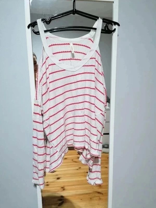 Sweter paski basic minimalizm oversize S /M