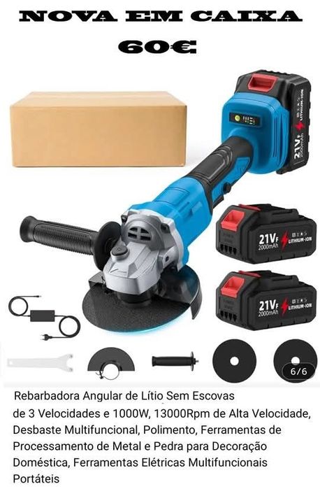 Vendo rebarbadora nova em caixa