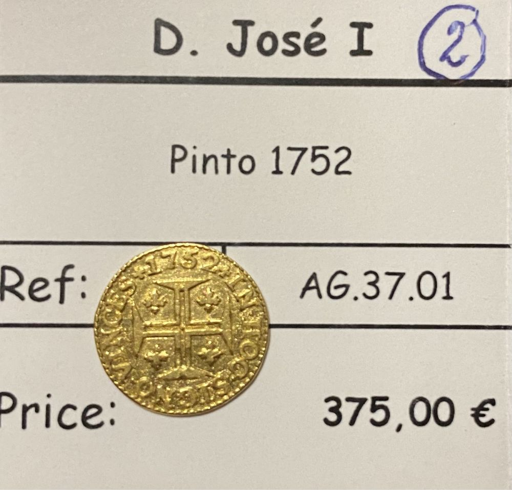 Moeda de ouro D.JOSÉ I PINTO 1752