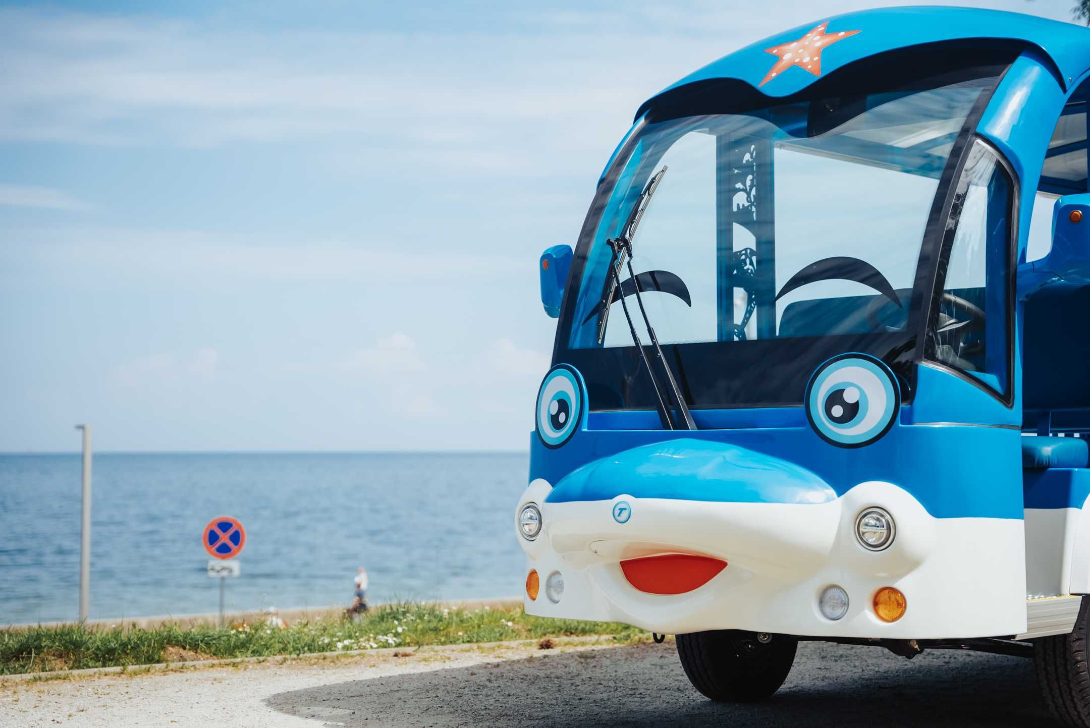 Delfinek - pojazd elektryczny 14-os. turystyczny, pasażerski Frugal