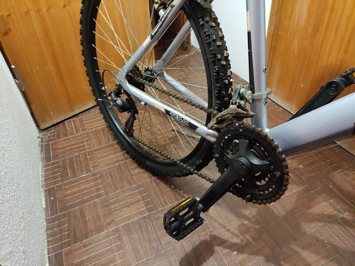 Bicicleta Team, para peças + extras / peças.