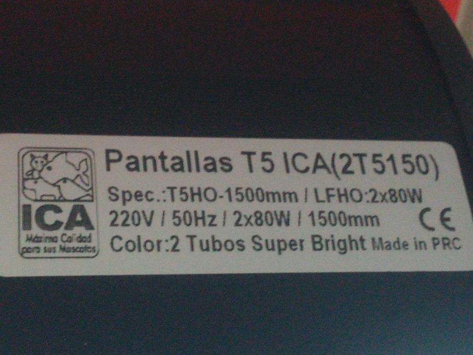 calha de iluminação de 150cm t5