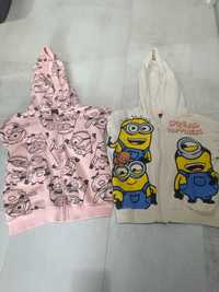 Bluzy, sweter rozpinany Minionki rozmiar 132