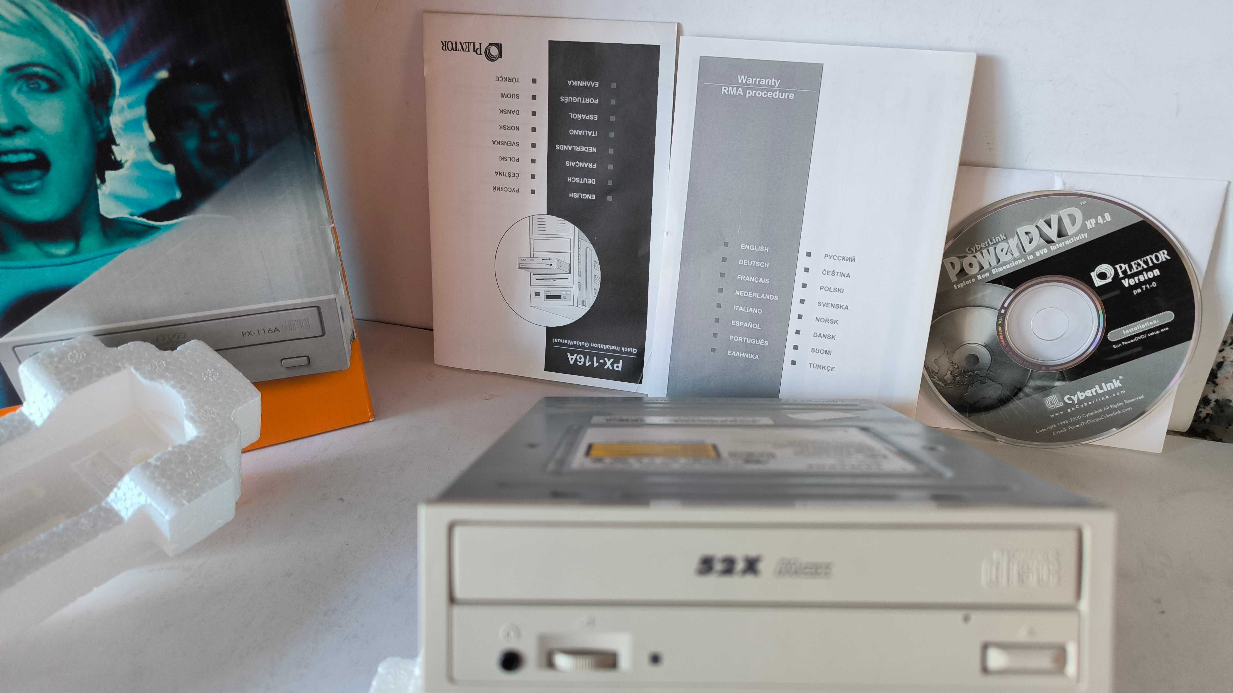 Leitor DVD ROM - Plextor