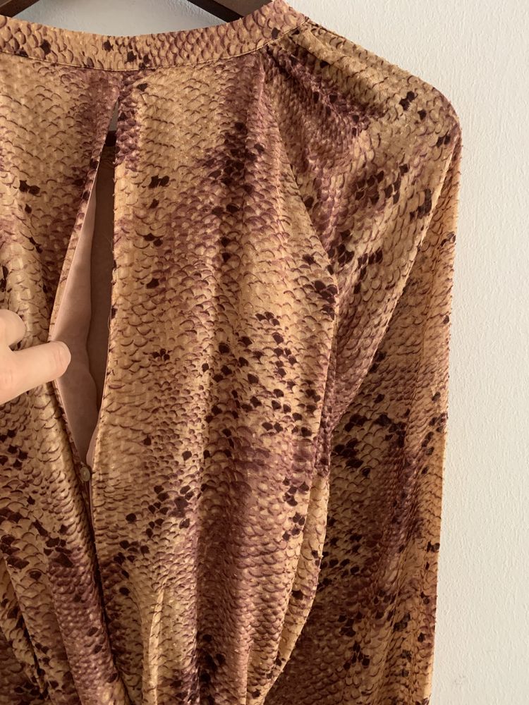 Sukienka Massimo Dutti wężowa 40/L/42/XL