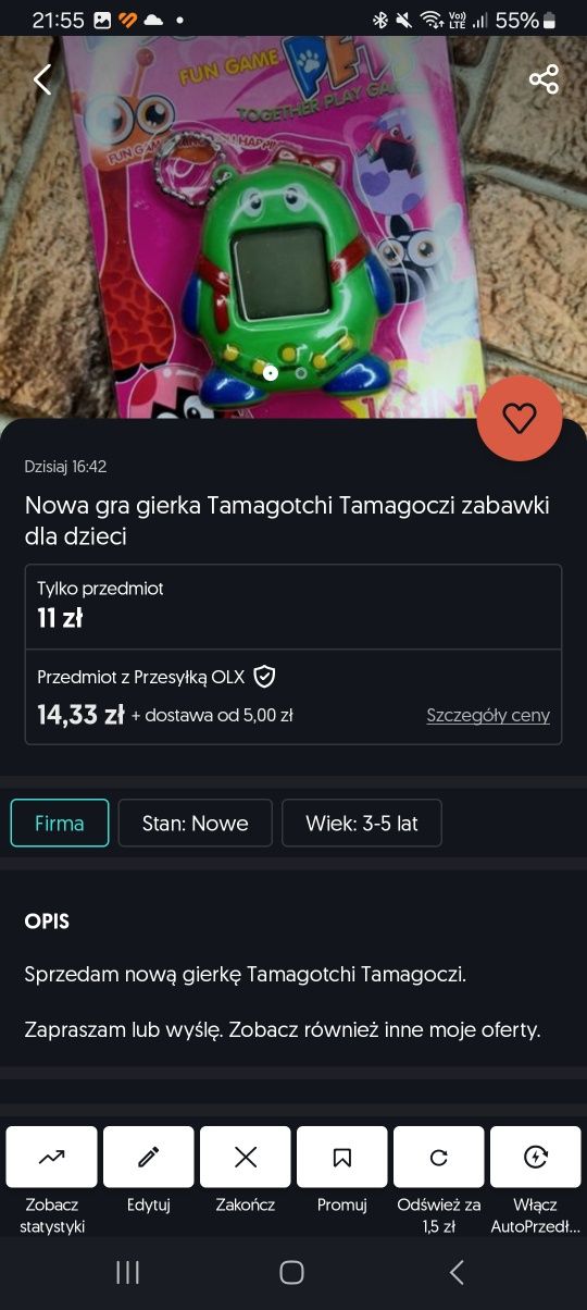 Zestaw trzech nowych zabawek figurki gry nowe