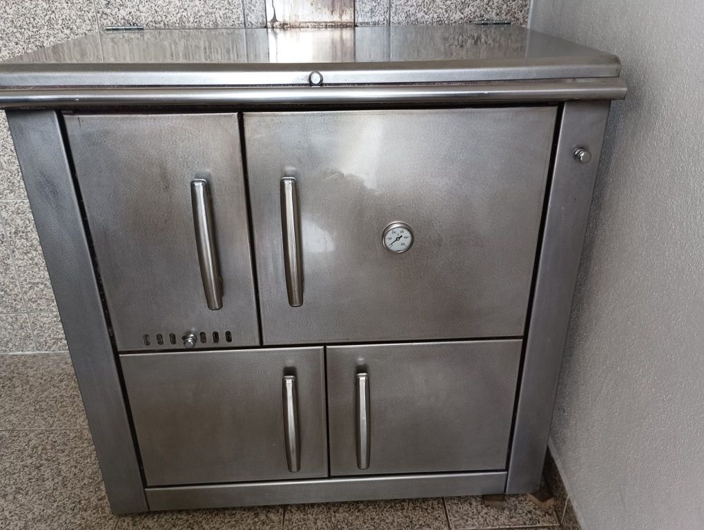 Fogão a Lenha em Aço Inox