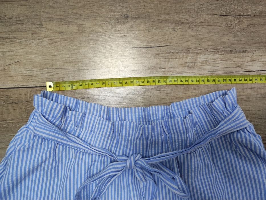 Świetna spódnica letnia z kieszeniami w paski L-XL FB Sister