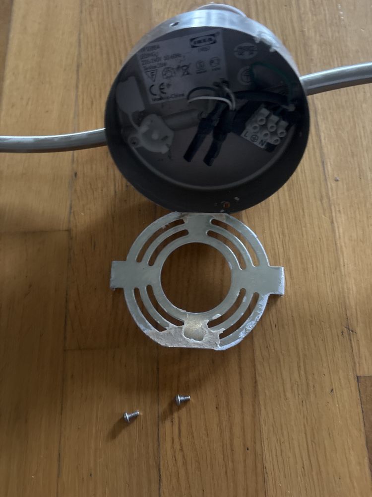 Lampa Ikea chrom sufitowa