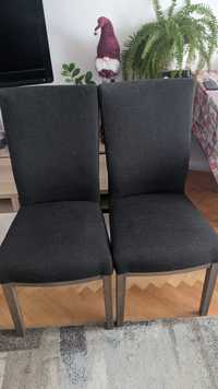 Holenderskie krzesła tapicerowane solidne - 2 sztuki