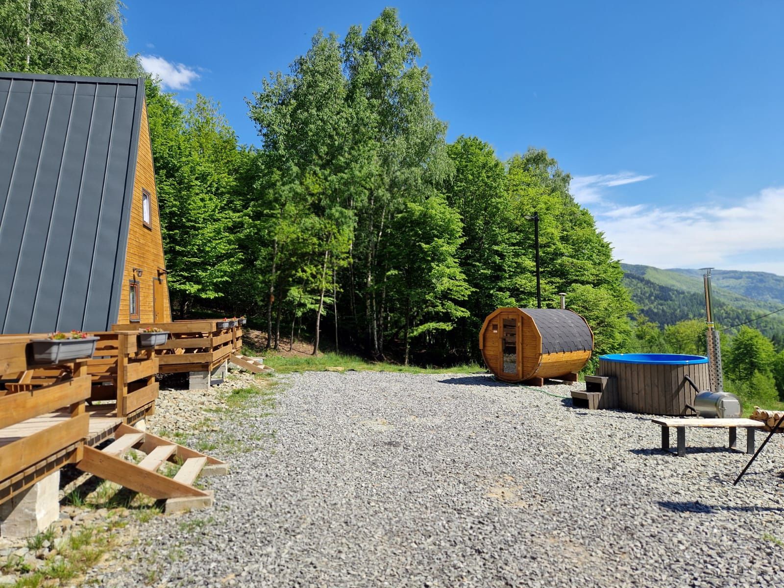 Domki Na Grapie całoroczne w górach nad jeziorem wypoczynek weekend