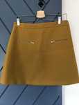 Saia Zara Amarelo torrado com fechos