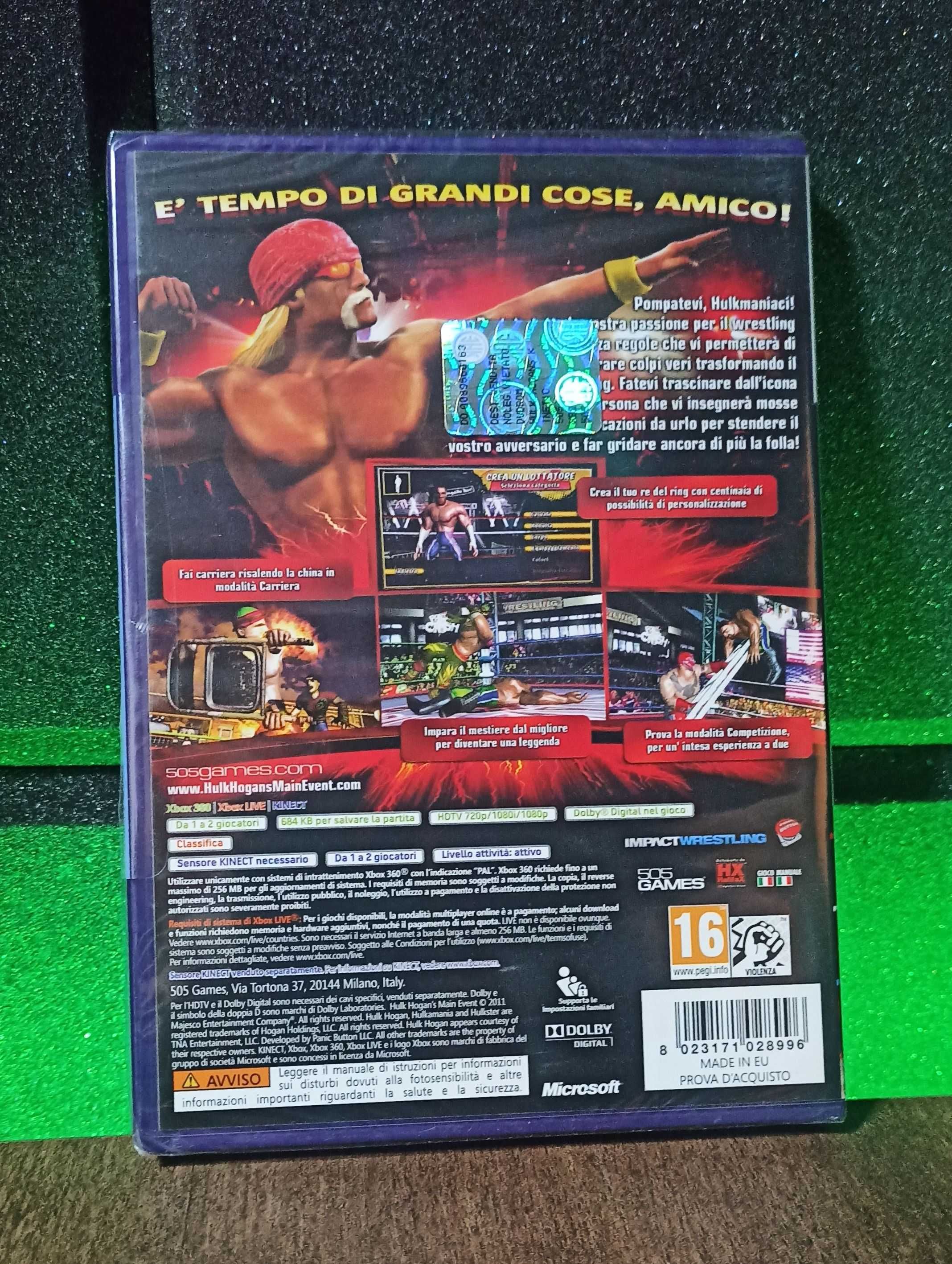 Hulk Hogan's Main Event Xbox 360 X360 - Kinect, wrestling, bijatyka