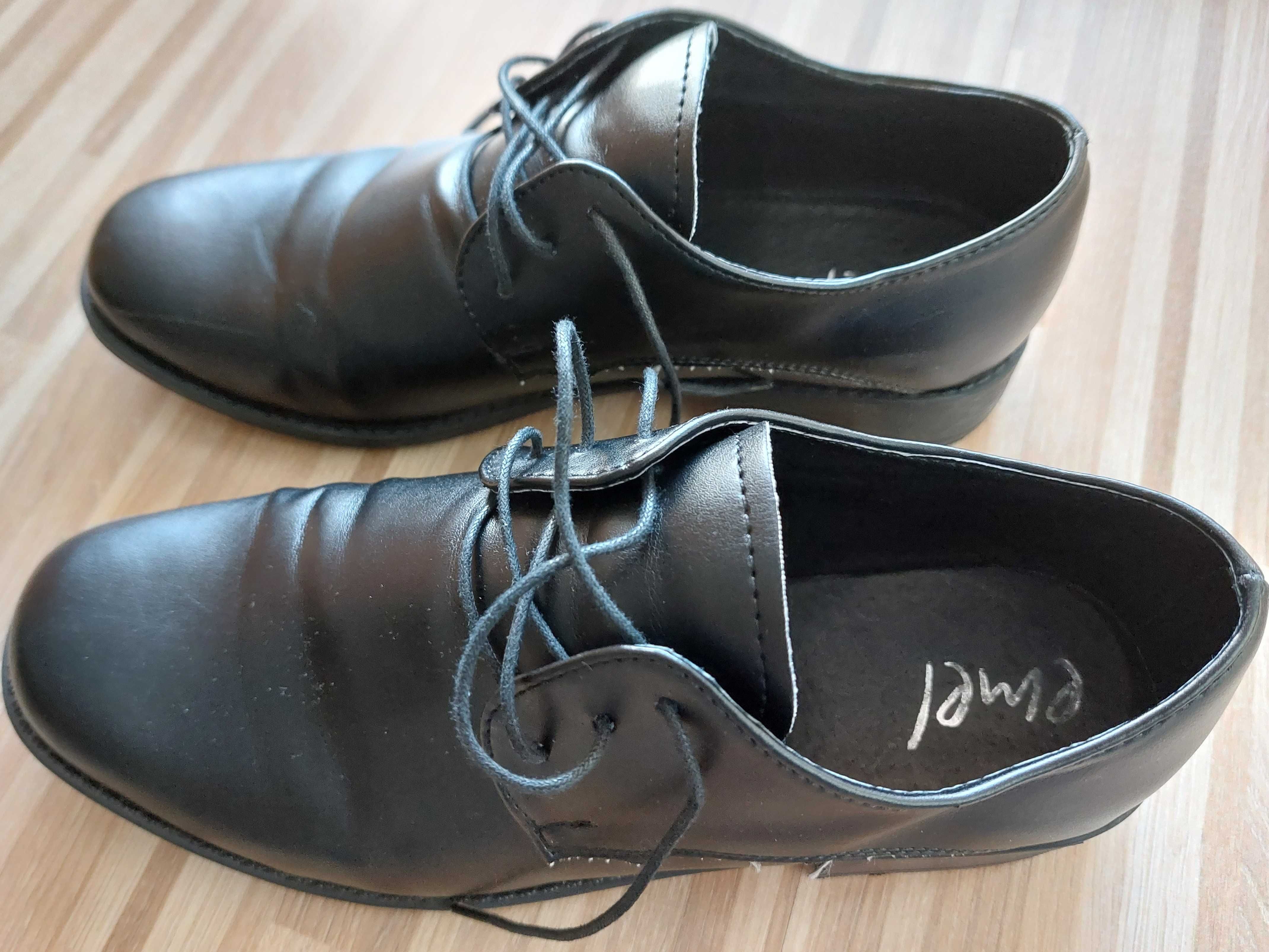 EMEL buty skórzane czarne rom. 35