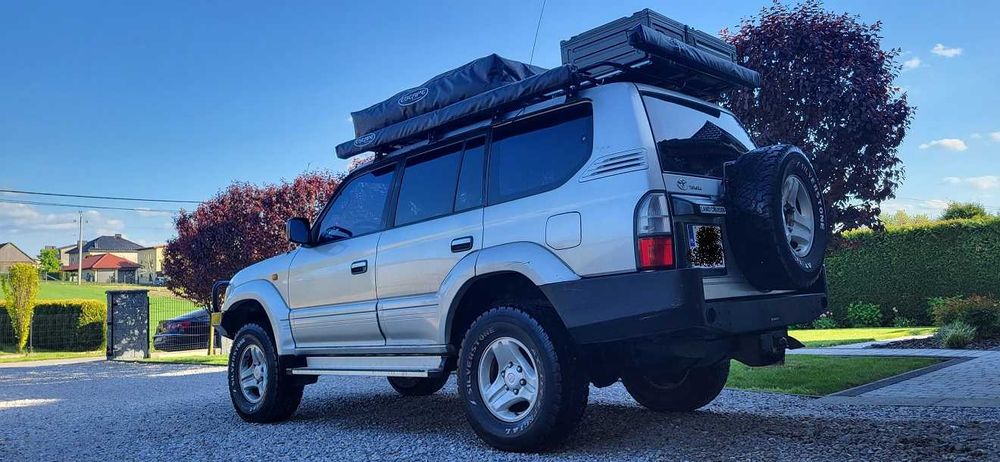 Toyota Land Cruiser, przeprawowa, namiot, lodówka, offroad