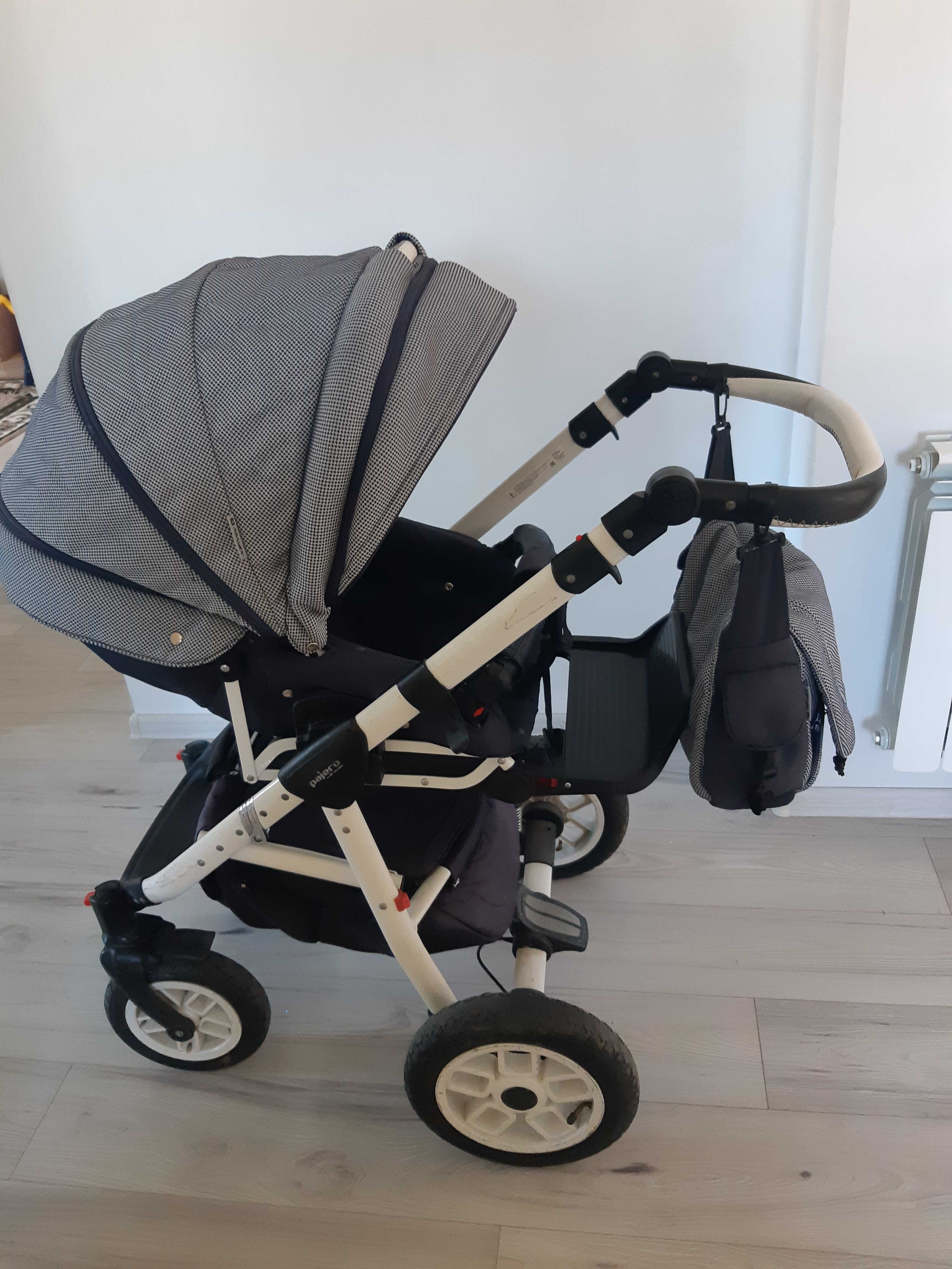 Wózek 3w1 baza isofix adamex pajero używany