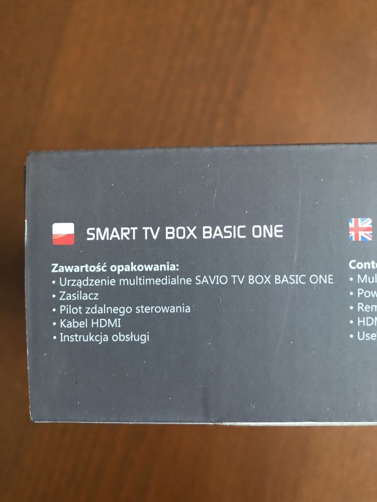 Tuner SAVIO TV BOX odtwarzacz multimedialny i klawiatura