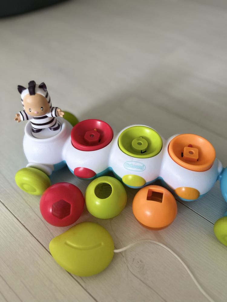 Іграшка-каталка Smoby Toys Cotoons гусениця