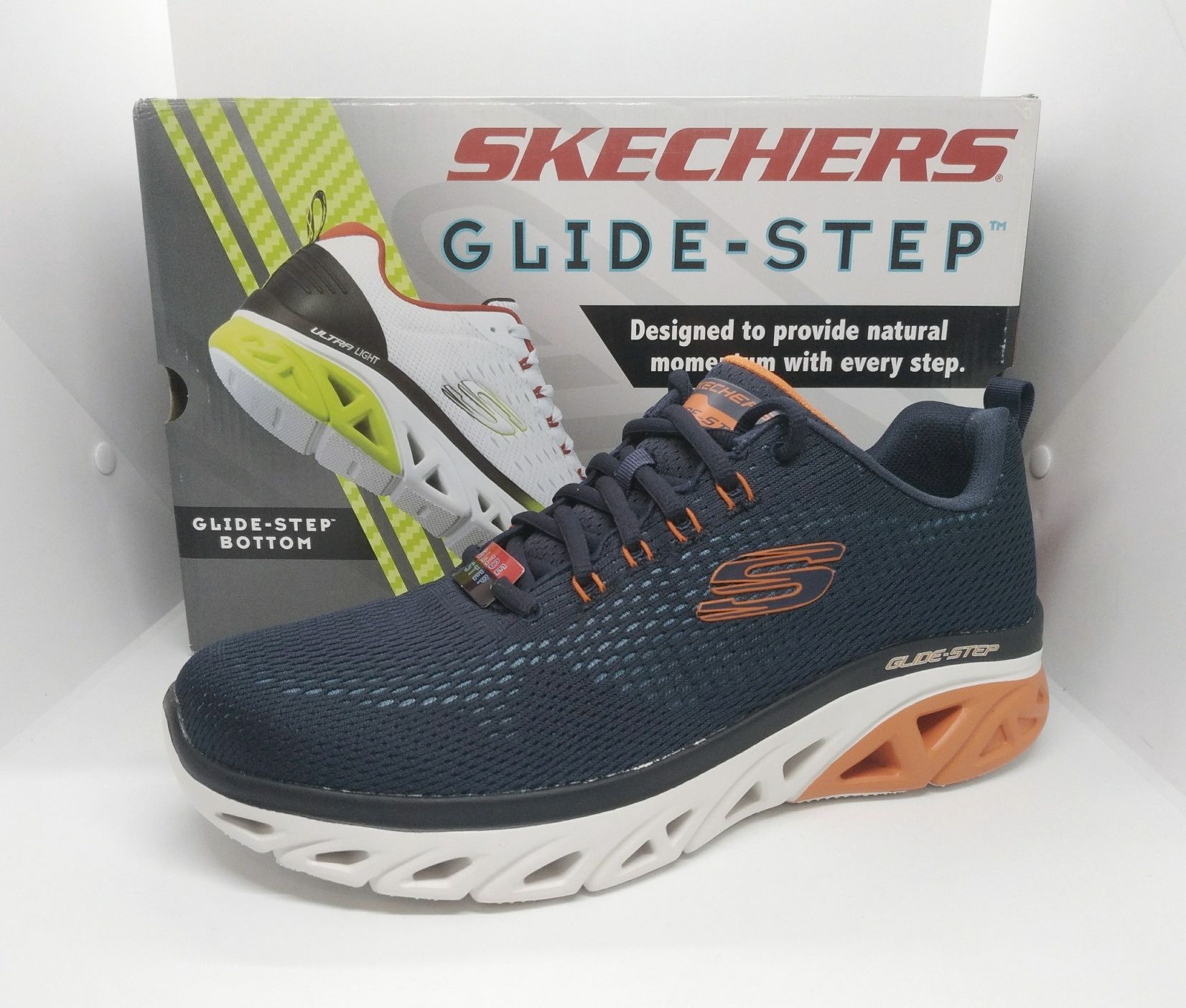 стильные EU45 29см кроссовки Skechers оригинал