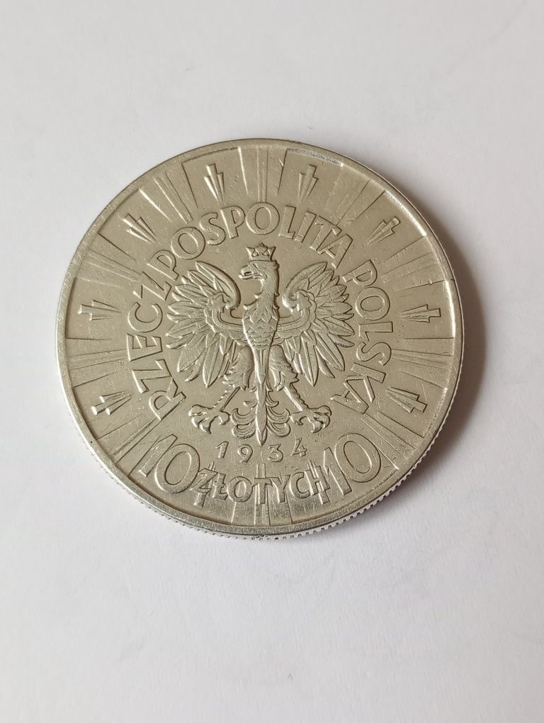 Moneta 10 zł Piłsudski 1934 r