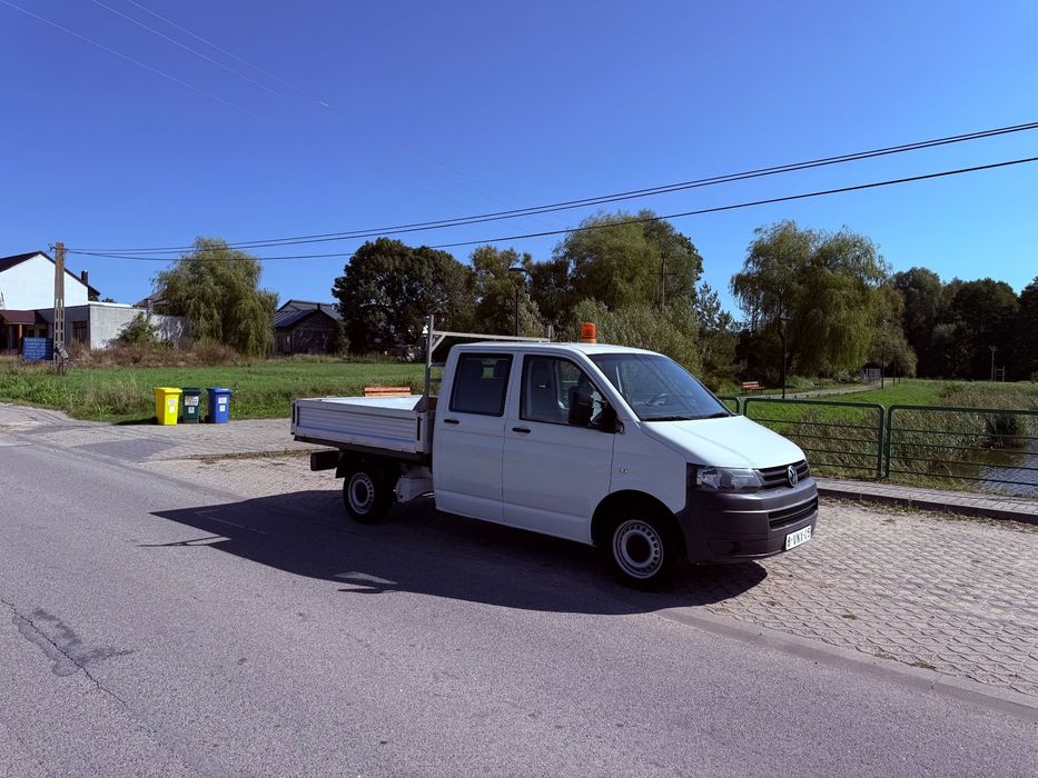 Volkswagen TRANSPORTER T5 2.0TDI CR 102KM  DOKA/SKRZYNIA/KLIMA/elektryka/lift/5-6 osób/NAP