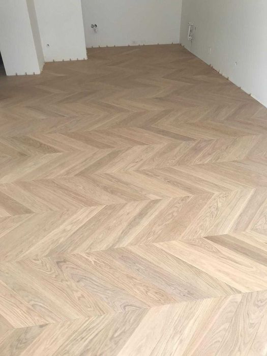 Jodełka francuska dębowa 14x120x600 Select Raw Wood Lakier [117 m2 ]