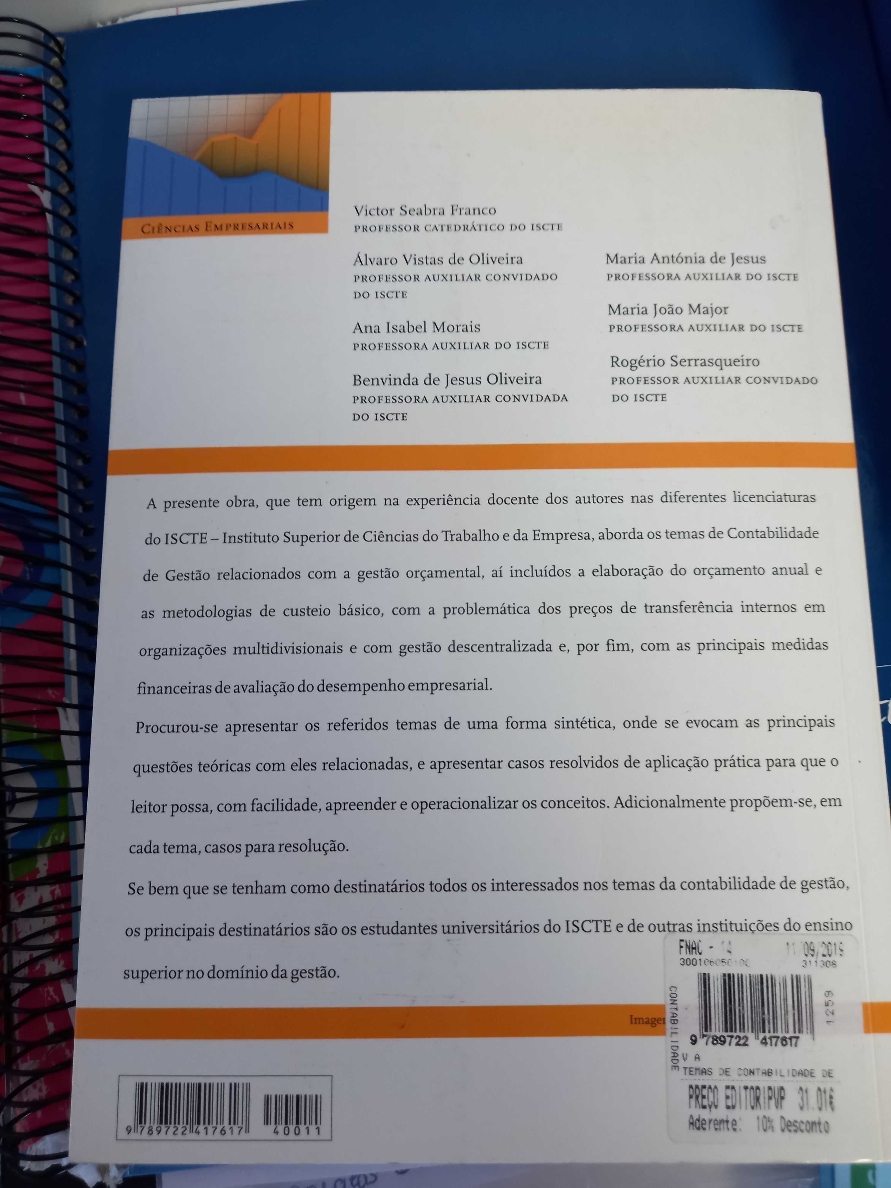 Temas Contabilidade de Gestão orçamental e medidas financeiras