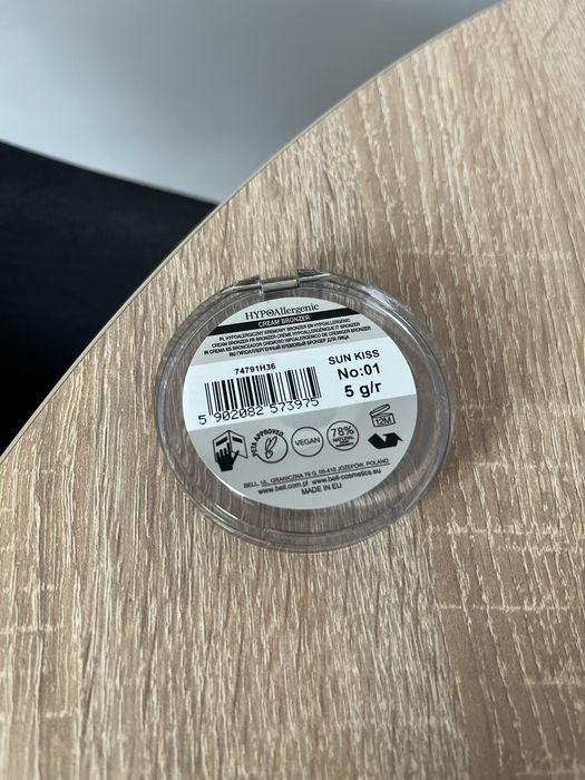 Nowy kremowy bronzer Bell konturowanie na mokro hypoallergenic 01 sun