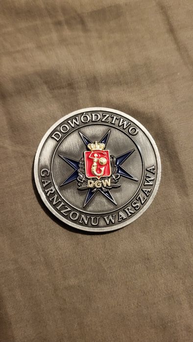 Coin wojskowy Dowódcy Garnizonu Warszawa - Generał Dywizji