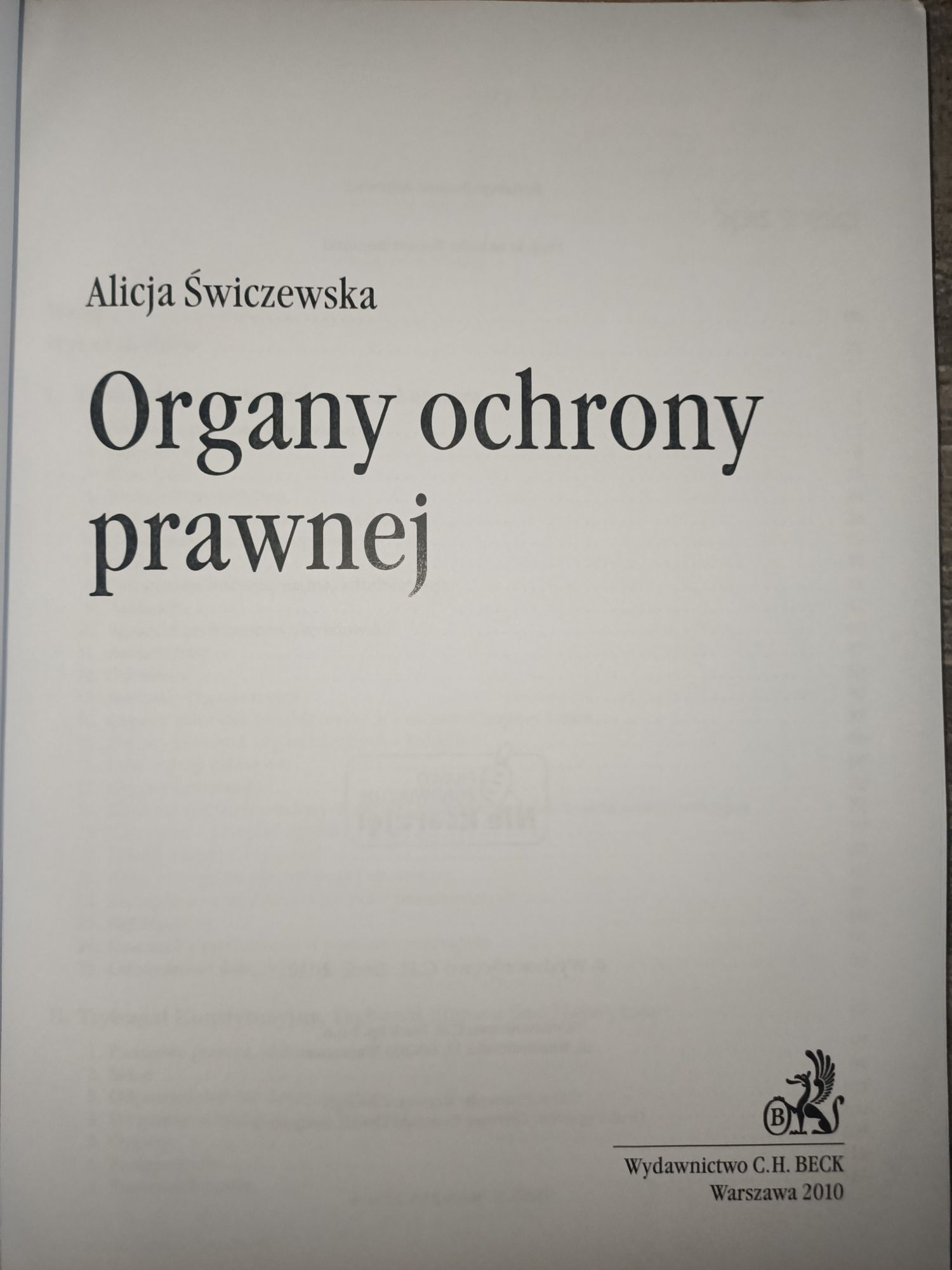 Organy ochrony prawnej Tabele porównawcze Świczewska