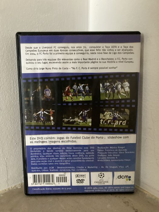 F.C. Porto Campeões Europeus 2003/2004 DVD’s raros O Jogo