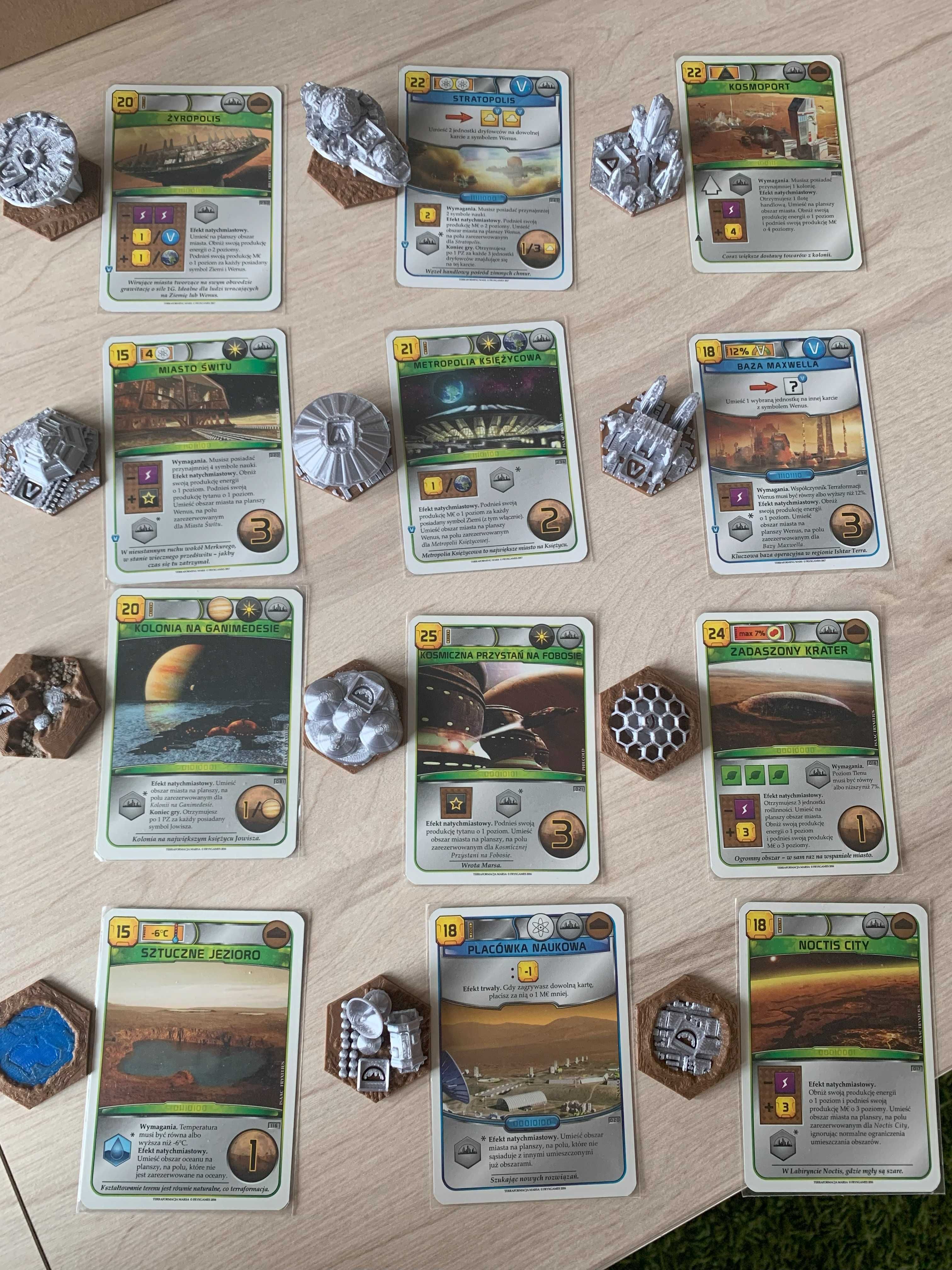 Terraformacja Marsa - dodatkowe Obszary Specjalne 3D / statki koloni