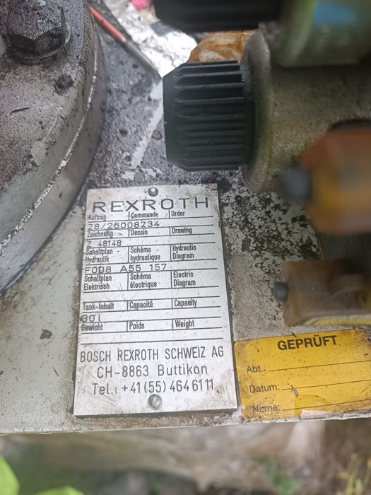 Гидростанція насос гидравлический
Масло станція REXROTH CYMAX
