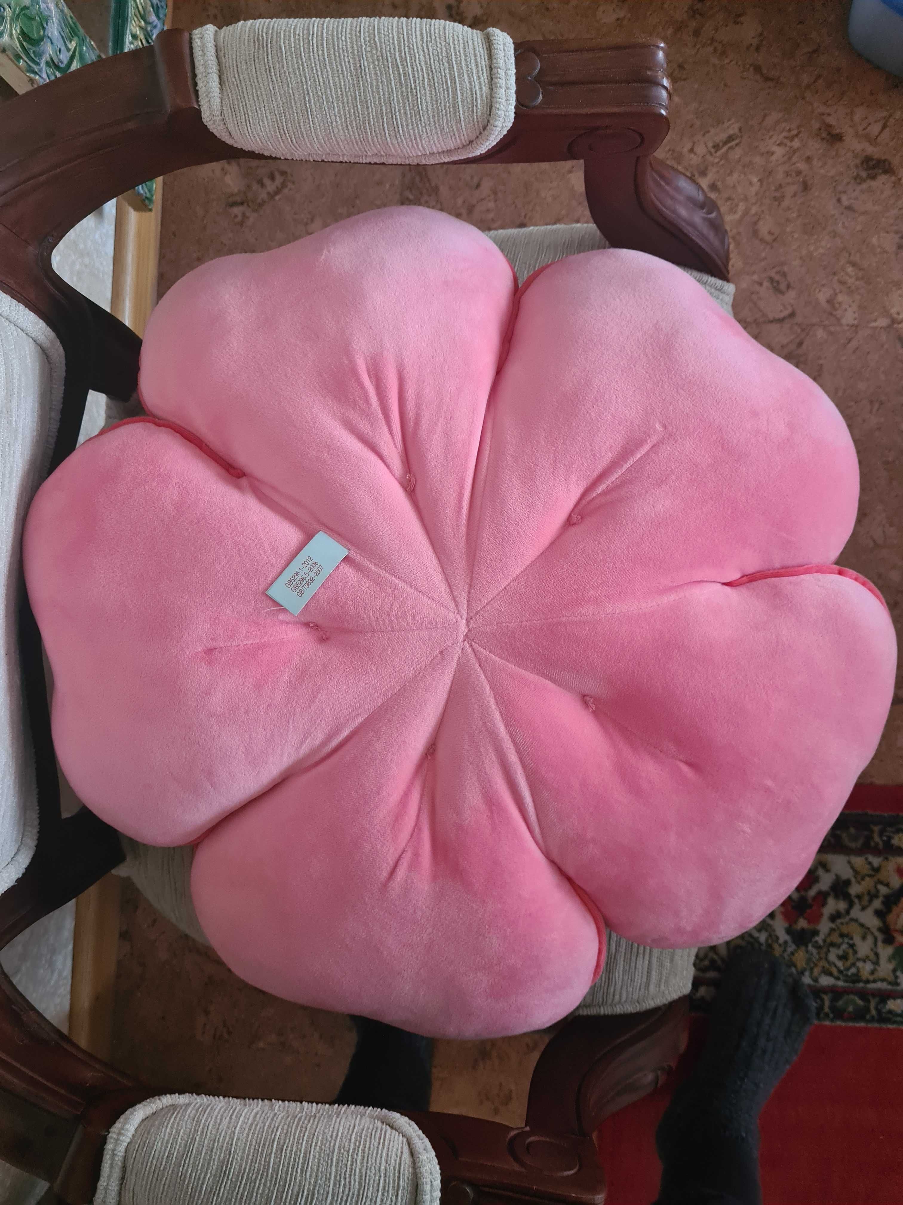 Almofada decorativa Flor 3D Nova 50cm Redonda