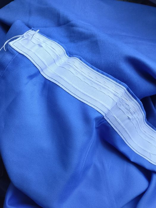 Штори блакитні, довгі