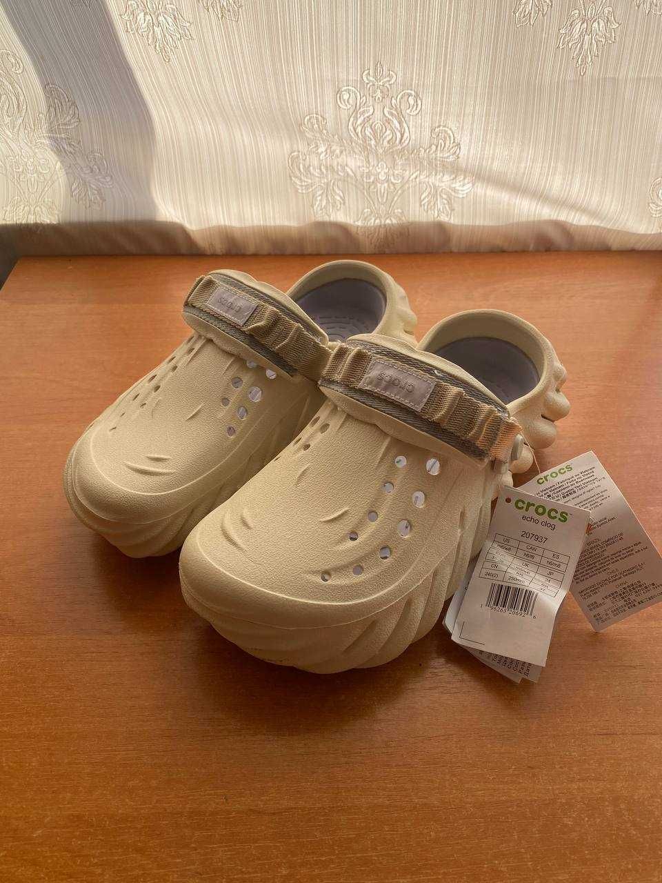 Шльопанці Crocs Echo Clog. Крокси/Кроксы/Крокс