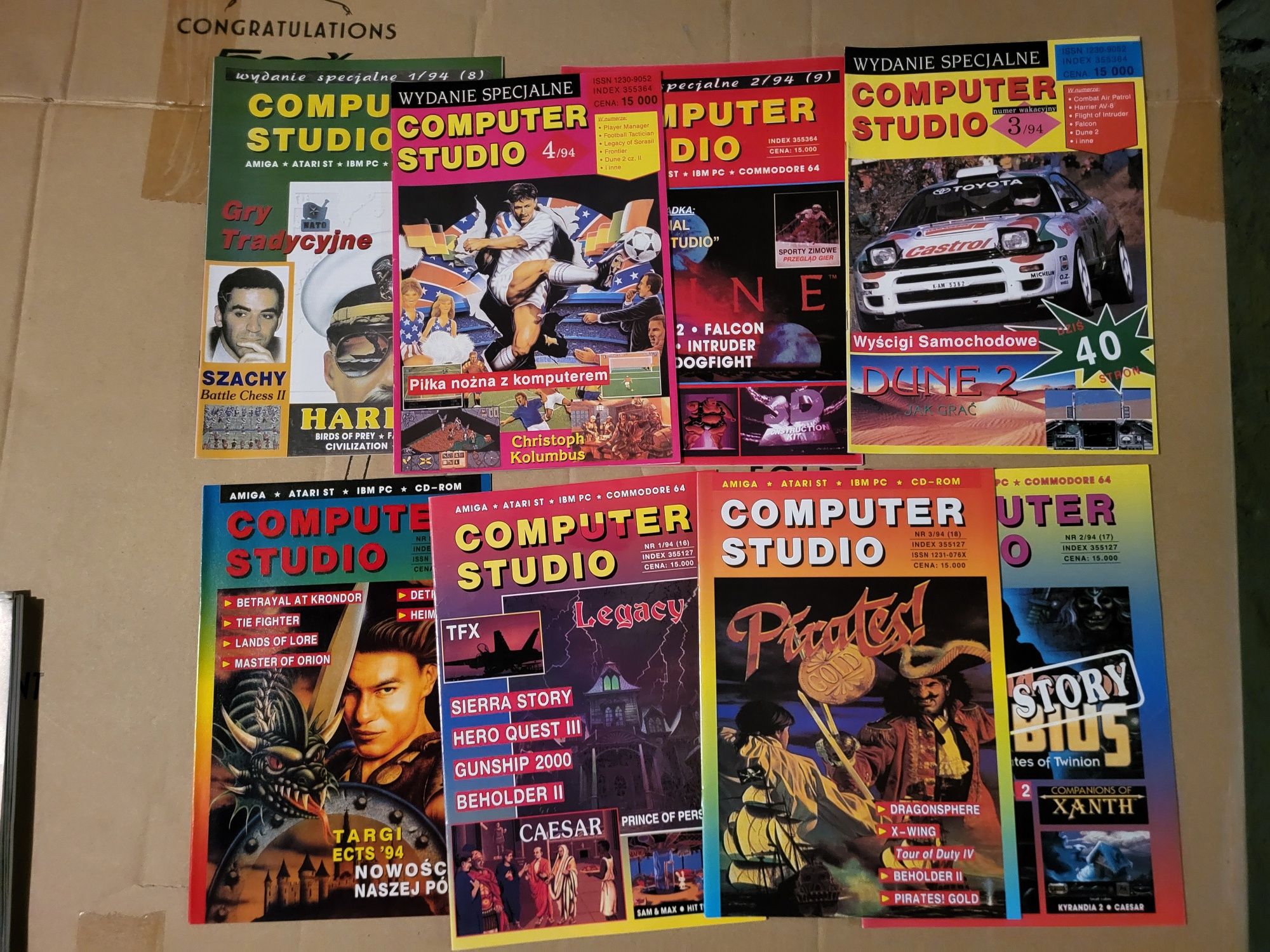 36 magazynów Computer Studio retro lata 90te unikat