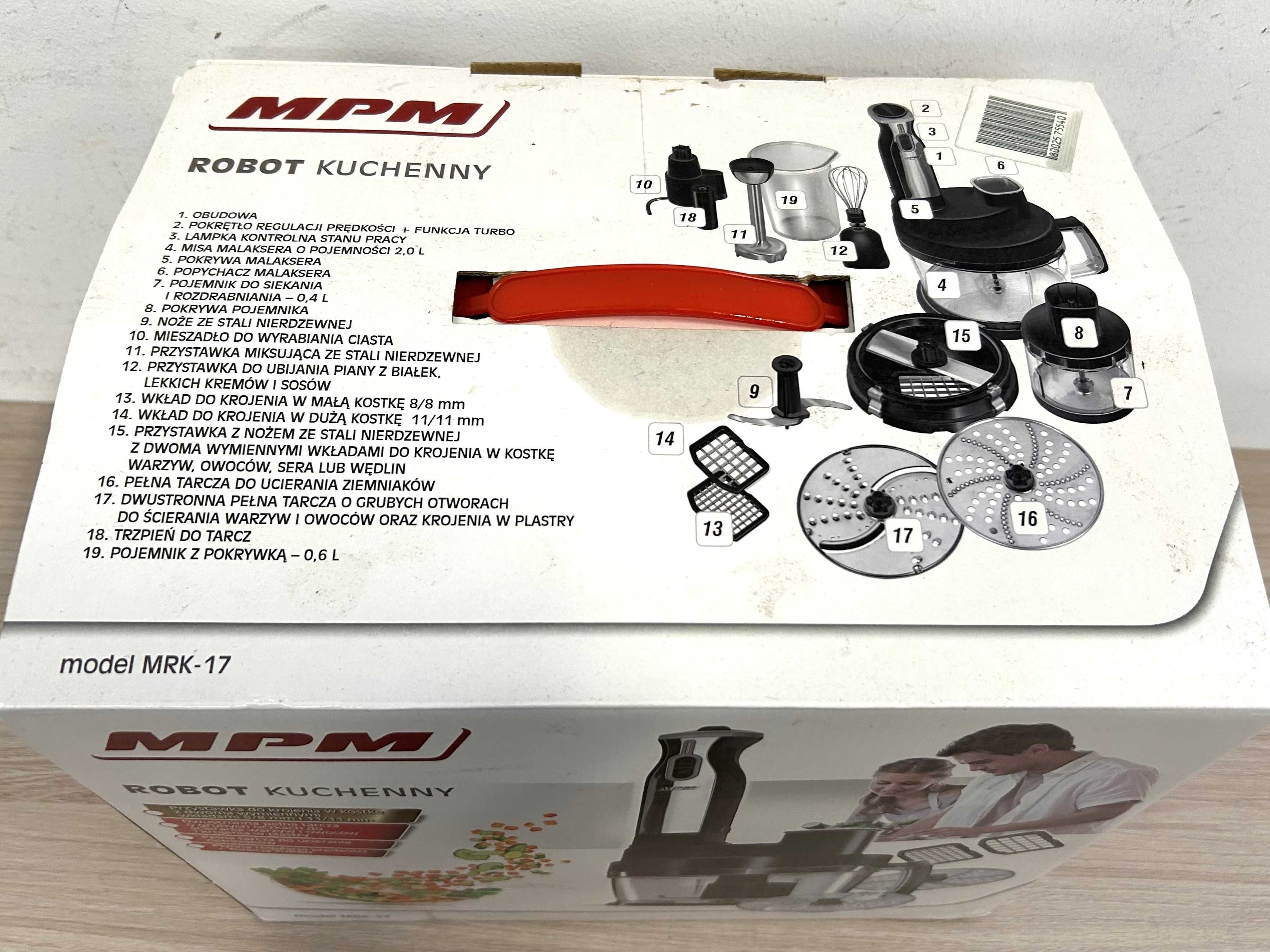Blender ręczny MPM MRK-17 800W czarny