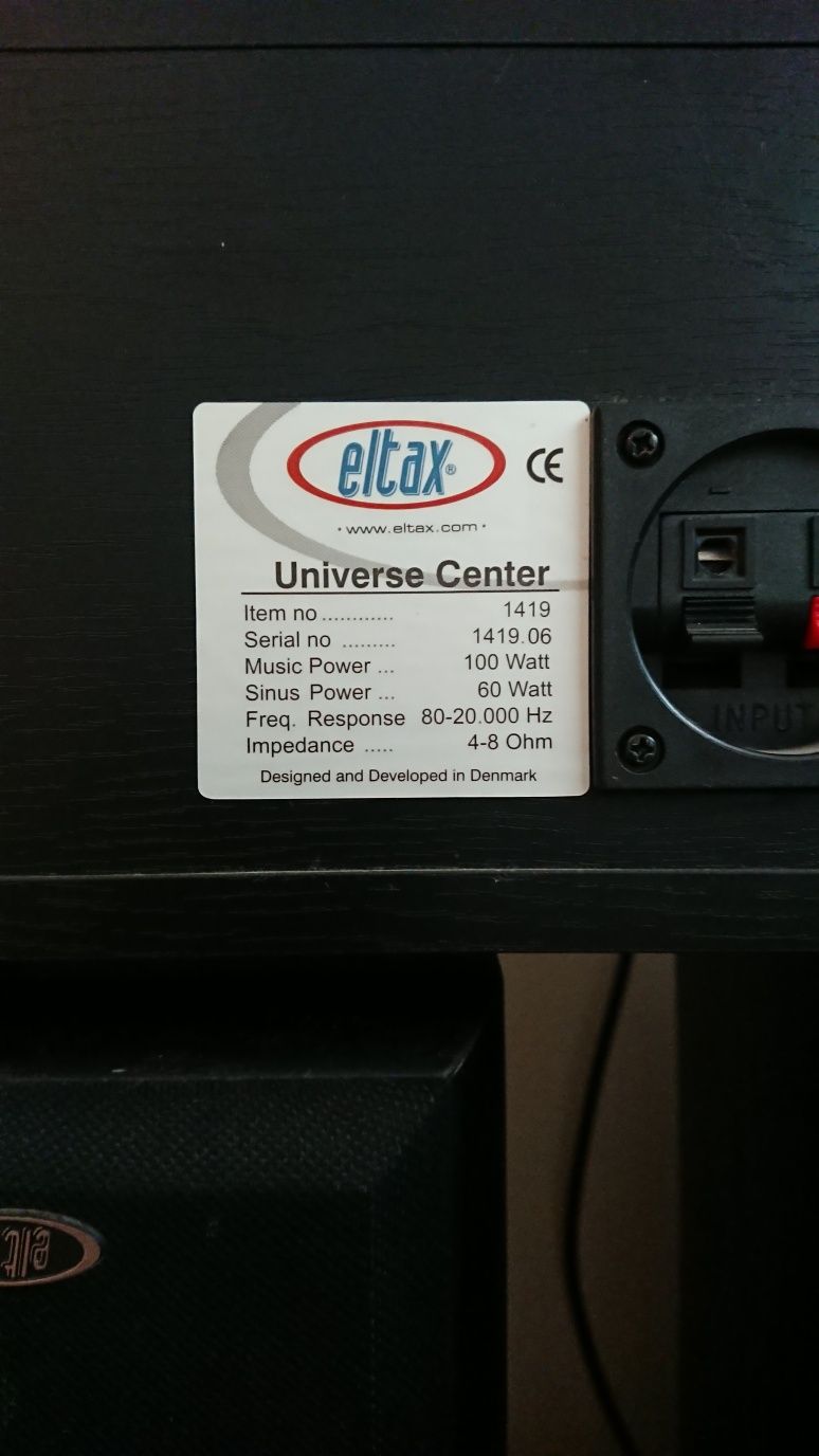 Kolumny Eltax Universe zestaw 5sztuk