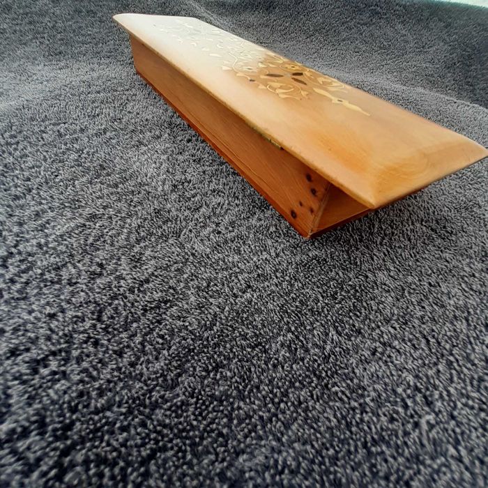 Caixa de escrita com pena e aparos