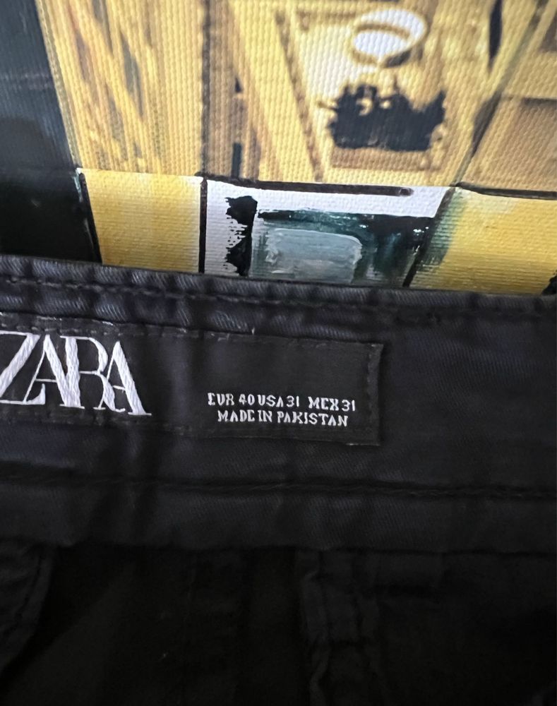 Calças Zara azul marinho