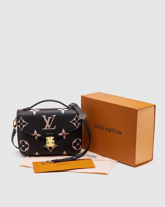 Сумка Louis Vuitton Pochette Métis Black Monogram Empreinte G LUXE