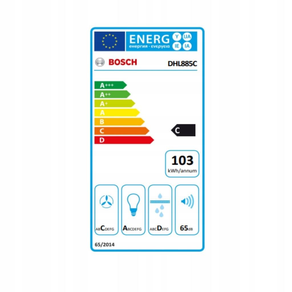 Okap do zabudowy Bosch DHL885C