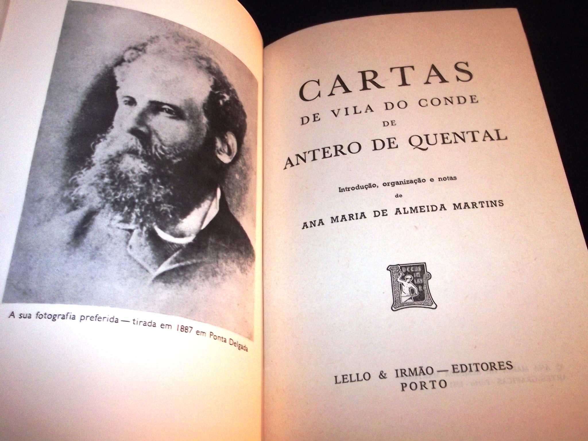 Livro Cartas de Vila do Conde de Antero de Quental