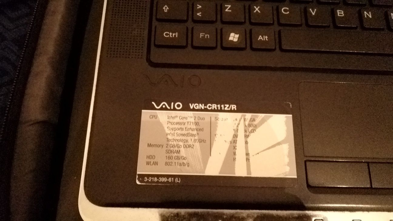 Vendo Sony Vaio avariado