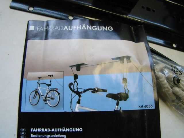 Wieszak na rowery sufitowy uchwyt hak rowerowy KH 4056 NOWY