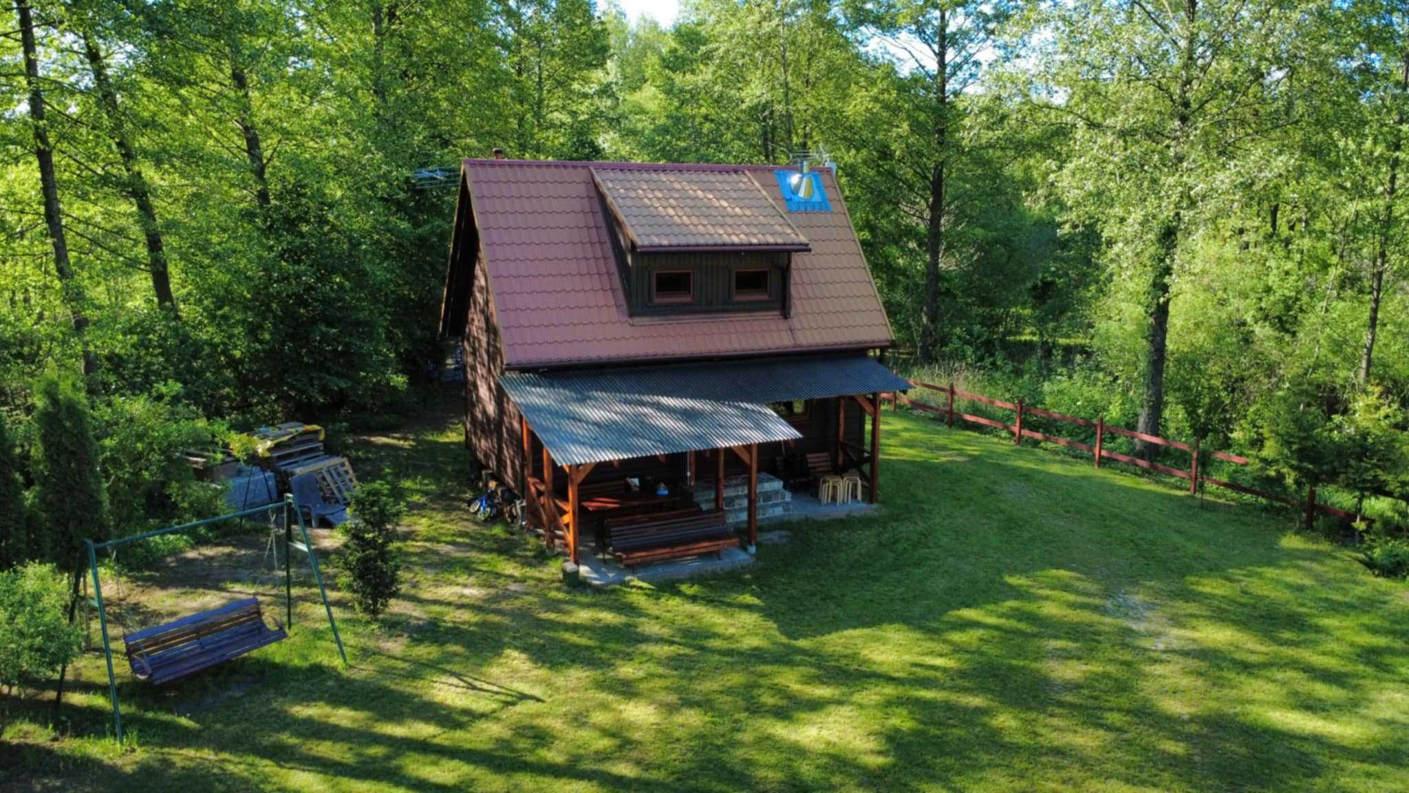 domek nad jeziorem MAZURY własna linia brzegowa łódka kajaki kominek