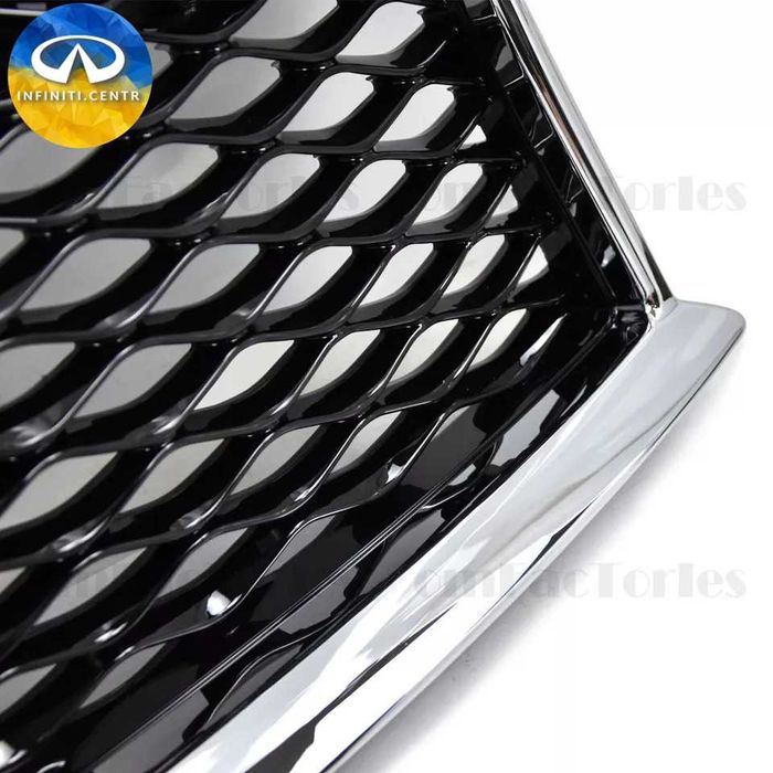 Передняя верхняя решетка хром 2014 2015 2016 2017 Infiniti QX70 OEM