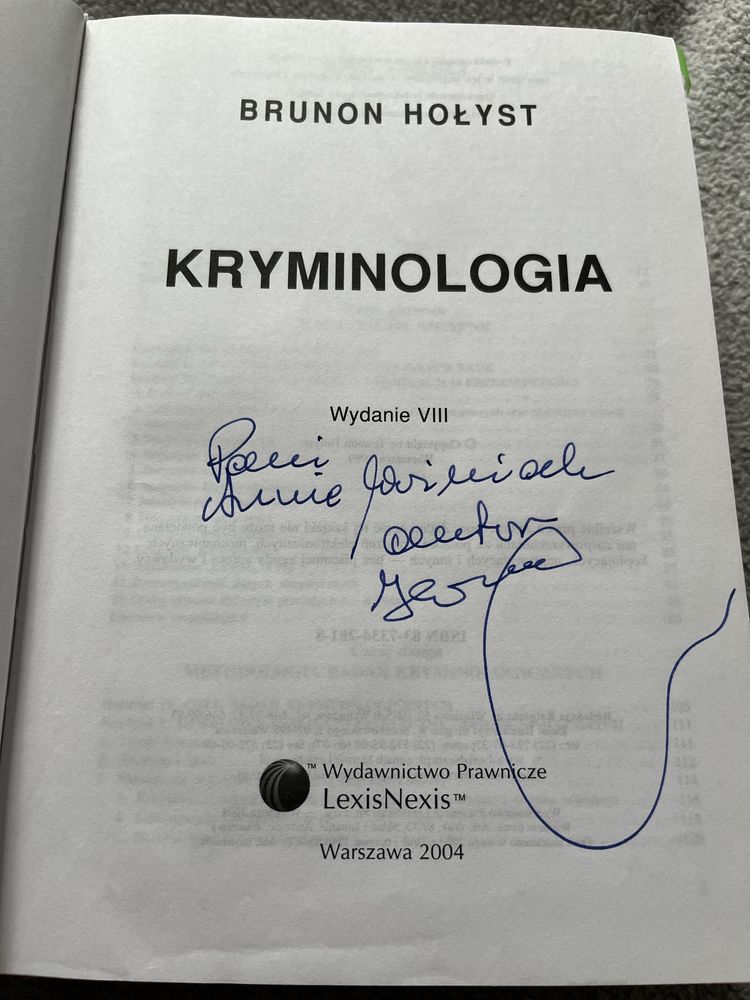 Kryminologia Brunon Hołyst