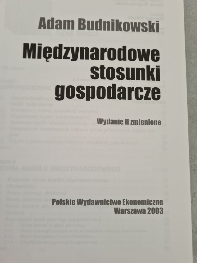 Międzynarodowe stosunki gospodarcze Budnikowski